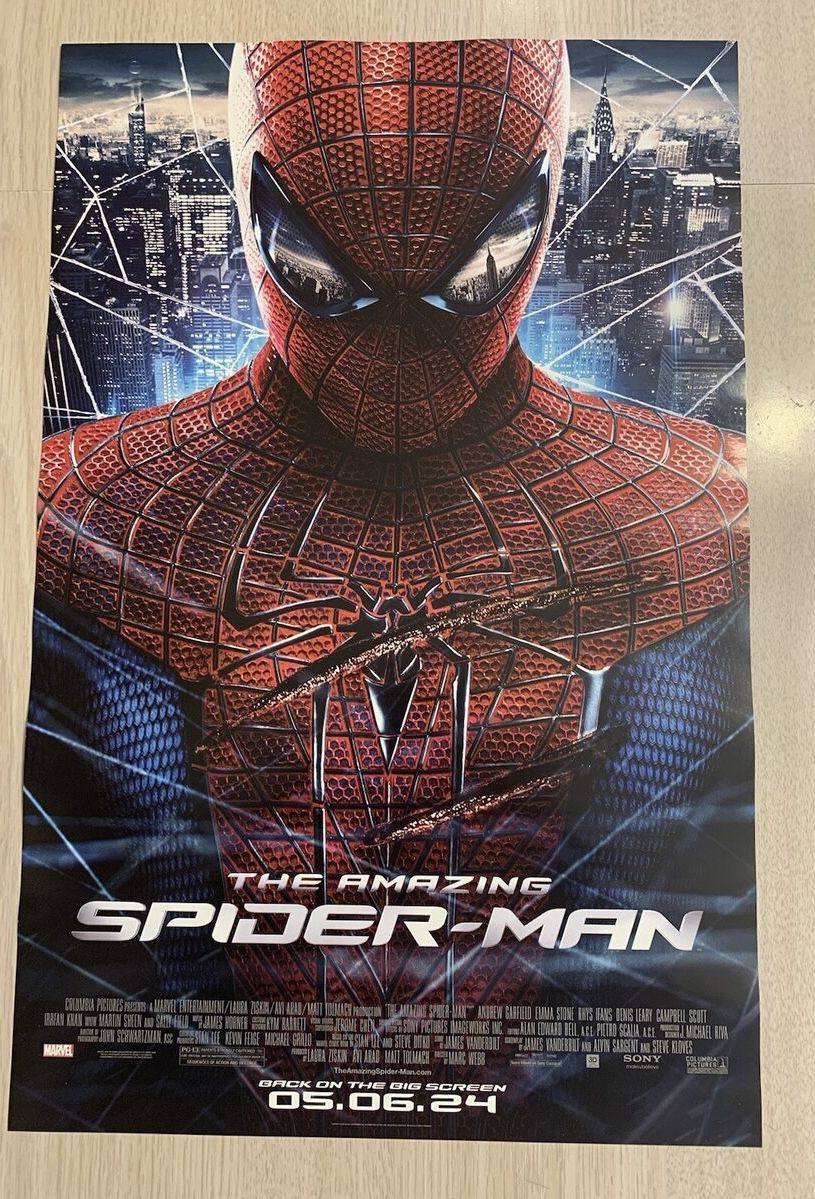 The Amazing Spider-Man (2012) Original Marvel Movie Poster 11x17