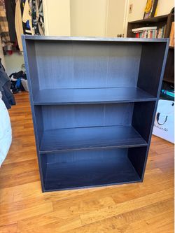 Black 3-Shelf Bookcase