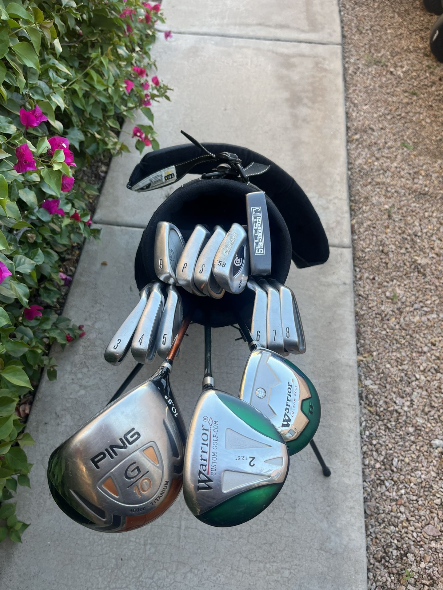 Men’s Golf Club Set With A Sun Mountain Golf Bag - Ping, Cobra, Cleveland