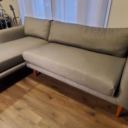  World market Couch With Chase Lounge