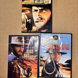 3 Clint Eastwood Dvds Movies