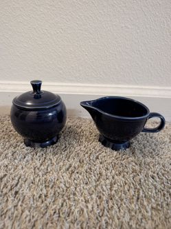 Fiestaware Sugar and Creamer