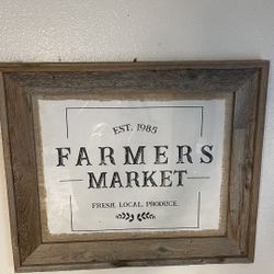 FARMERS MARKET Frame Decor