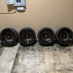 Gram Lights 57XTREME Spec D Gloss Black 18x9.5 5x114.3 38mm Offset