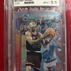 Michael Jordan 96 Topps Mystery Finest Borderless M14 mint + 9.5