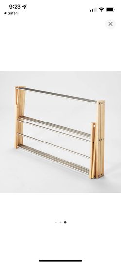 Rubber wood and stainless steel drying rack sales
