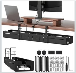 BRAND NEW - Adjustable Under Desk Cable Management Tray