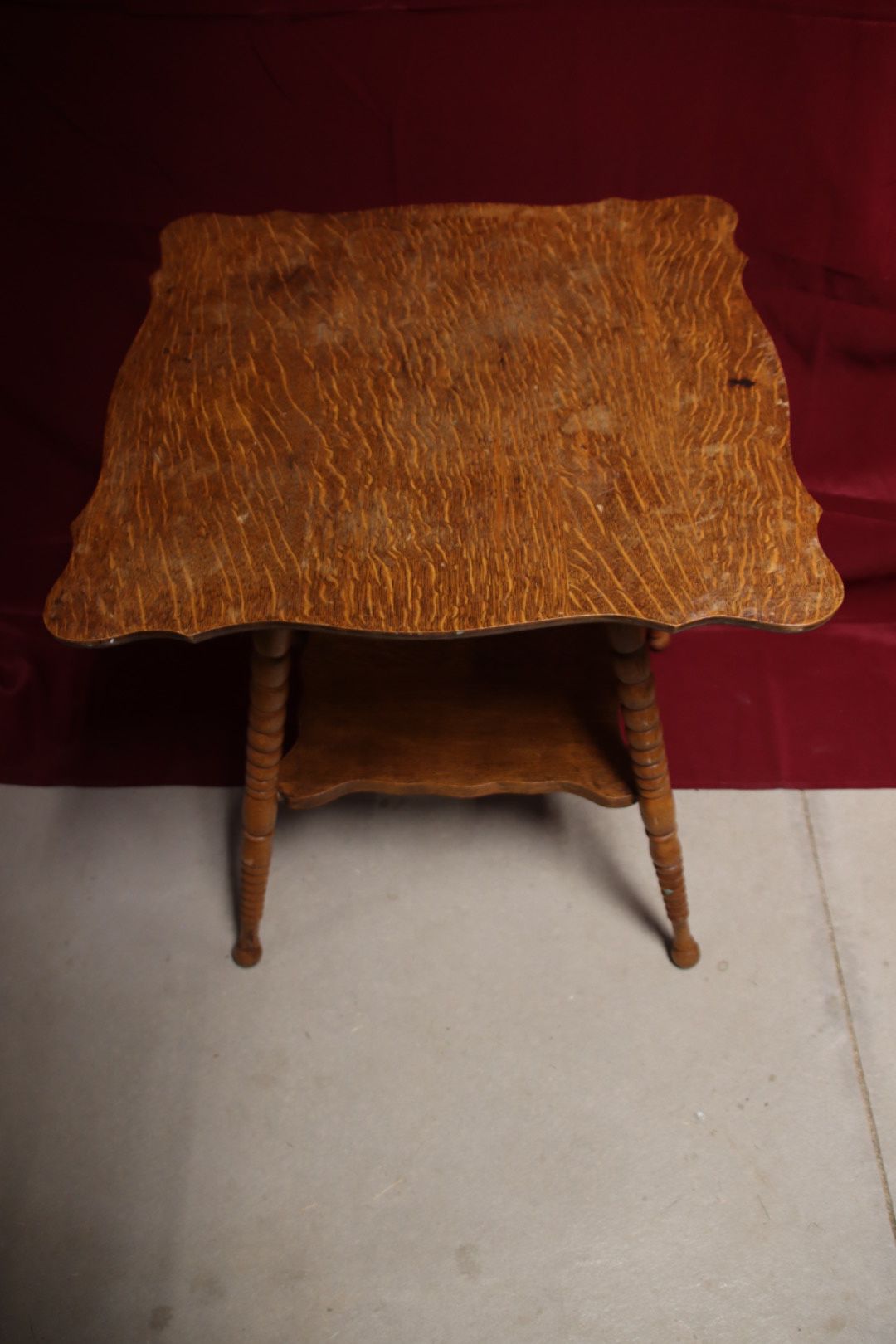 Antique Solid Wood Side Table 