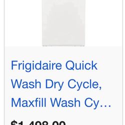 Frigidaire Stacked Washer And Dryer
