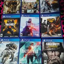 PS4 Games, $10 Each