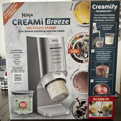 Ninja CREAMi Breeze 7 One Touch Programs, 4 Pints, Ice Cream