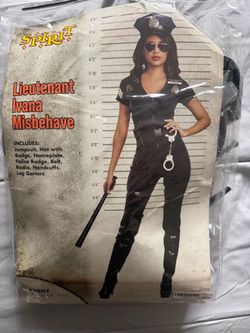 Spirit Lieutenant Ivana Misbehave Police   Costume  Adult XL (14-16)
