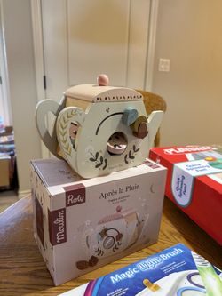 New Wooden Activity Teapot Toy Baby/Toddler/Kids
