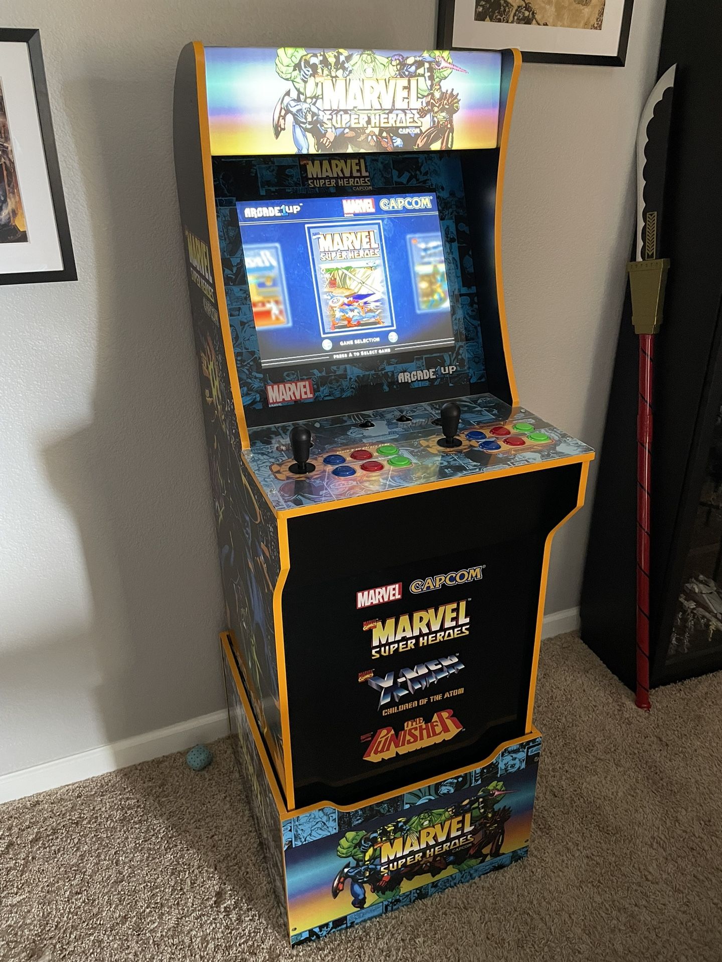 Limited Edition Marvel Super Heroes Arcade1up Cabinet