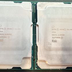 Two Intel XEON Silver 4314 Processors 