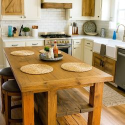 Rustic Farmhouse Kitchen Islands.