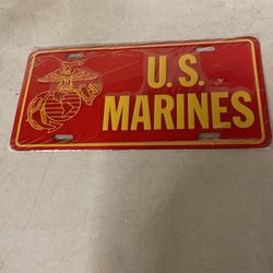 US Marines Corps License Plate
