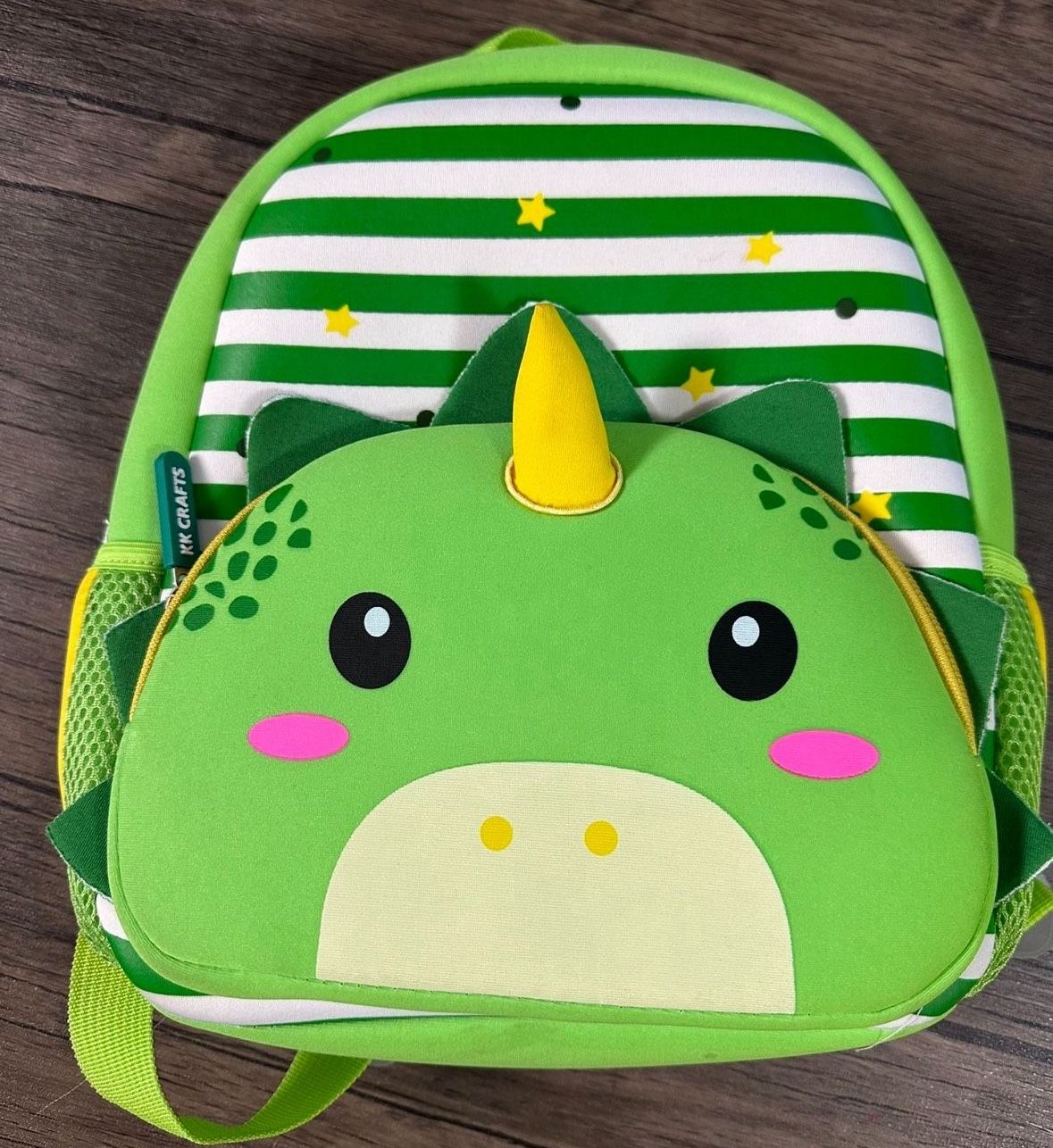 KK CRAFTS Preschool Backpack Toddler Neoprene Animal Schoolbag Lunch backpack for Kids Boys Girls(Dinosaur)