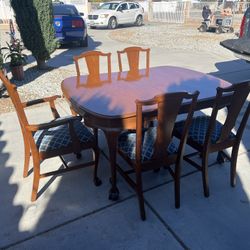 7PC Vintage Hand Crafted Dining Set! Circa 1800s!