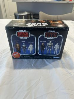 Star Wars 30th Retro Set Of Figurines Sealed In Box Disney