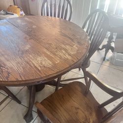 Solid Wood Table And Chairs, Futon And Massage Chair