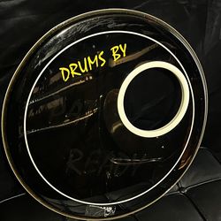 18” remo pinstripe bass drum head