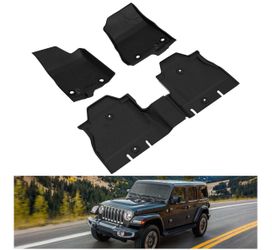 KIWI MASTER Jeep Wrangler JL Floor Mats 2018-2026 4 Door TPE 2 Row