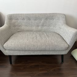 Couch Sofa Loveseat Grey Pattern
