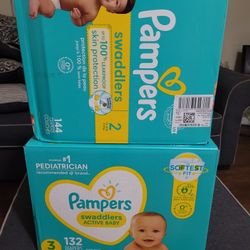 Pampers Sizes 1 Thru Size 5 