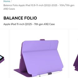 Speck Balance Folio
Apple iPad 11-inch (2025 - 11th gen A16) Case