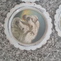 Antique Pharohs Horses Advertising Tip Tray