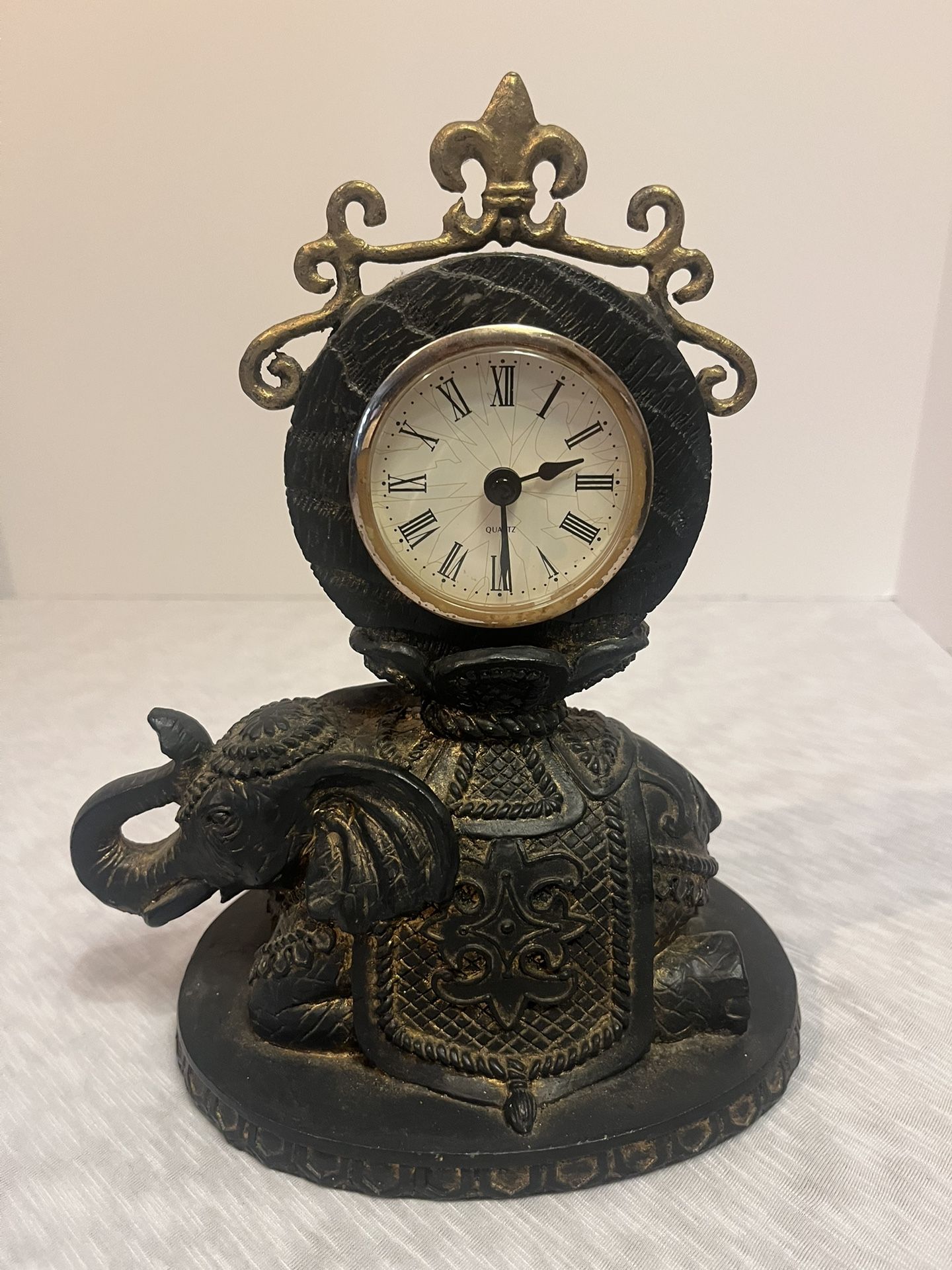 Vintage Rare Elephant Clock Made In Japan