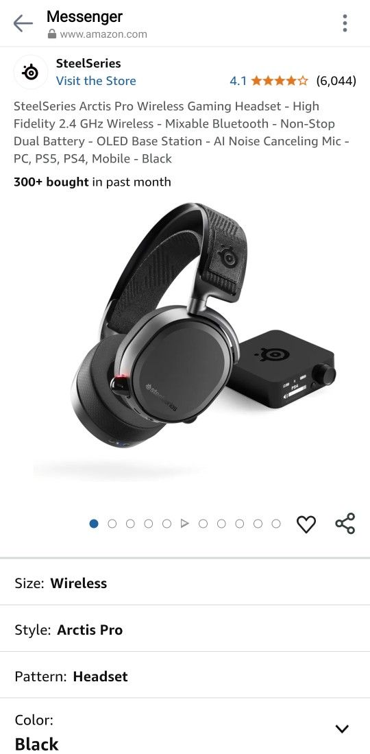 SteelSeries Arctis Pro Wireless Gaming Headset