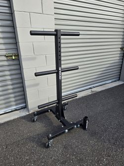 Weight Rogue Bumper Tree With Bar Holder