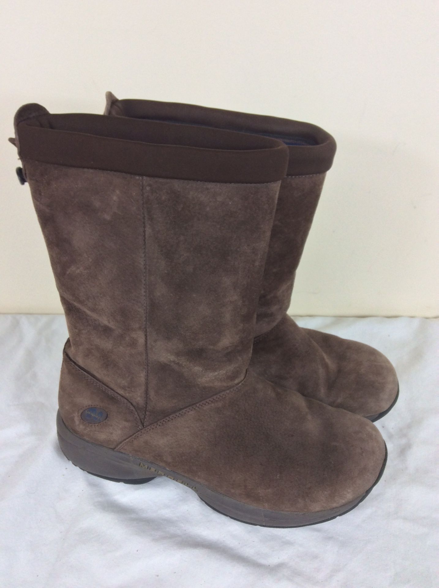 Merrell Boots Womens Size 9 Brown Primo Chill Massif Chocolate Suede Fleece Lined