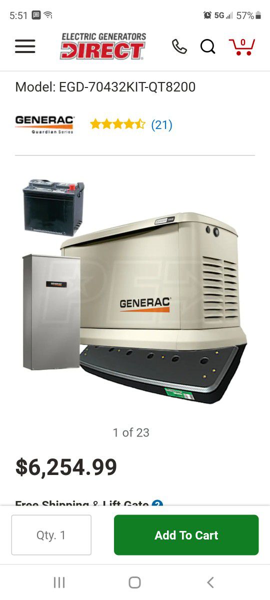 Generac Backup Generator 