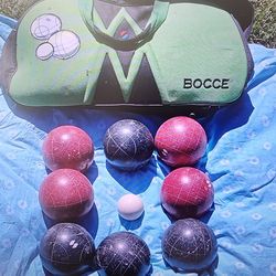 Bocci ball set complete with no blemishes some small discoloration
