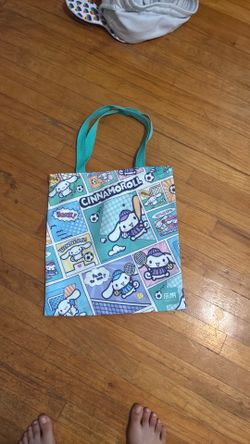 Cute cinnamon roll tote bag