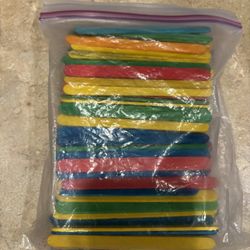 300 Wood Color Popsicle Sticks Craft Hobby