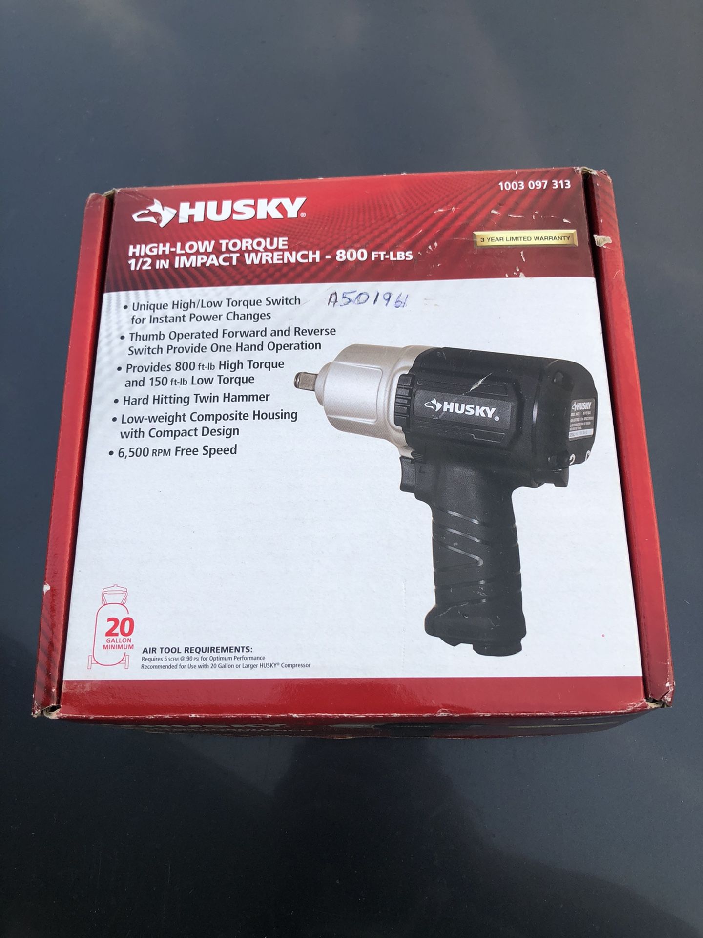 #99 Husky High-low Torque 1/2 In Impact Wrench