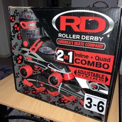 Roller Derby 2 In 1 Combo Inline+ Quad