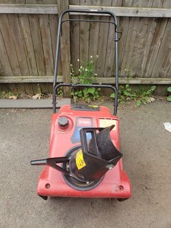 Toro Single Stage Snowblower 