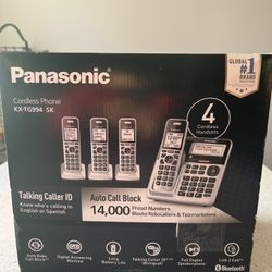 Panasonic Cordless 4 Station Phones New 