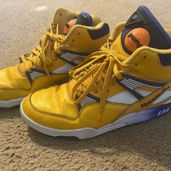 VNDS Reebok The Pump Omni Zone ERS Retro The Lakers Gold/Violet/White Size 12
