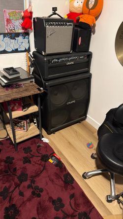 Crate Guitar Amp Head and Cabinet Stack