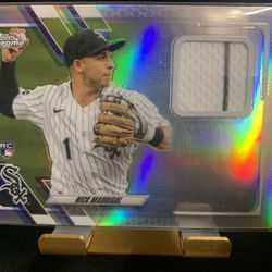 2021 topps chrome jersey memorabilia  baseball card 