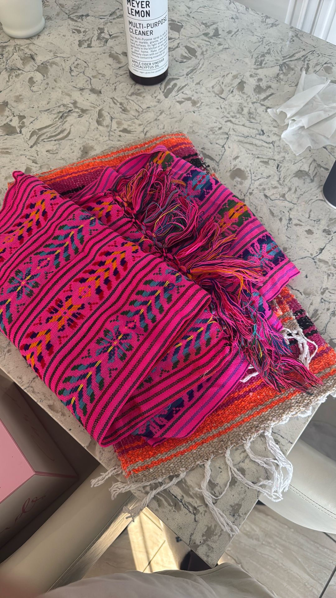 Table runners made in Mexico fiesta theme
