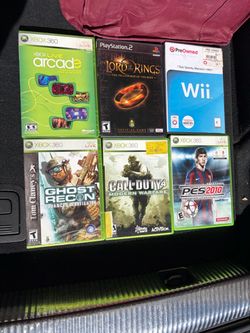 Lot of 6 Mixed Console Video Games