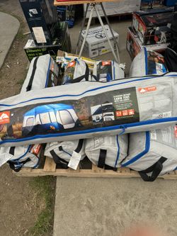 Ozark Trail 13' x 9' 8-Person Cabin Tent with LED Lighted Poles, 32lbs