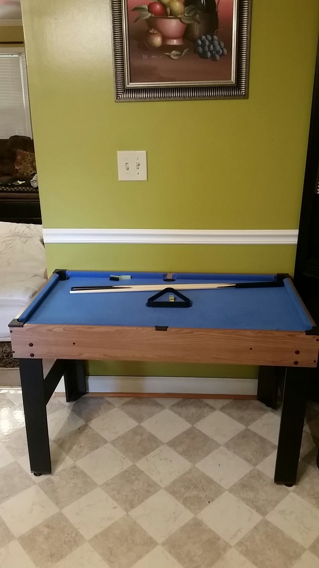 Pool table and air hockey